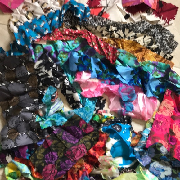 Incredible authentic vintage couture silk fabrics